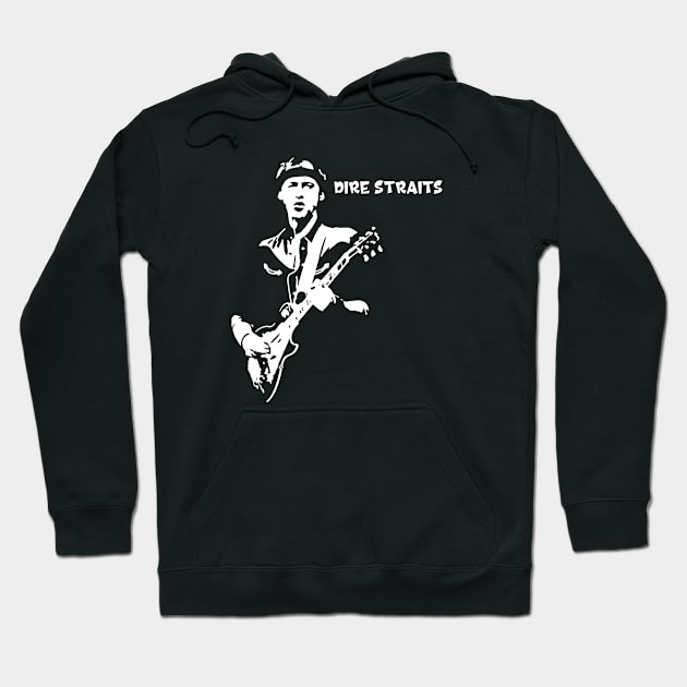 Mark Knopfler Dire Straits Vintage Hoodie by BanyakMau